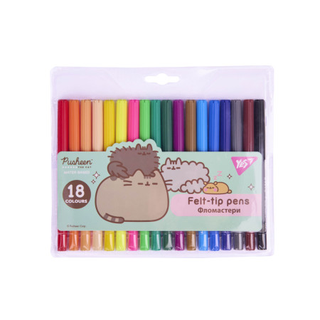 Набір фломастерів YES Pusheen 650570 18 кольорів