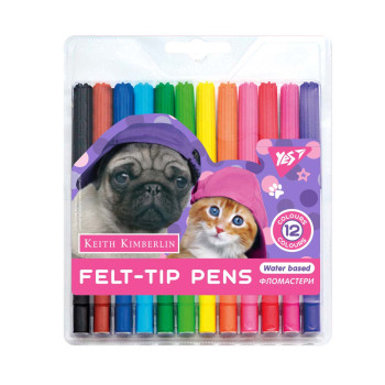 Набір фломастерів YES Keith Kimberlin 650467 12 кольорів