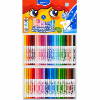 Набір фломастерів Marco Super Washable 1630-48CB 48 кольорів