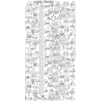 Шпалери-розмальовки Ростомір Angry Birds 60*120 C-120008