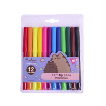 Набір фломастерів YES Pusheen 650568 12 кольорів