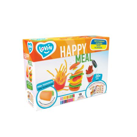 Набір для ліплення Lovin Happy Meal 41190 18 кольорів Набір для ліплення Lovin Happy Meal 41190 18 кольорів