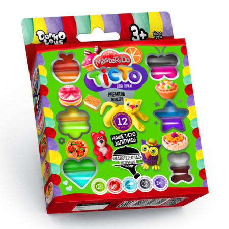 Тісто для ліплення Danko Toys Master Do ДТ-TЛ-02-13 12 кольорів Тісто для ліплення Danko Toys Master Do ДТ-TЛ-02-13 12 кольорів