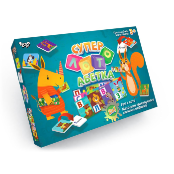 Настільна гра Danko Toys Суперлото Азбука СЛА-01U