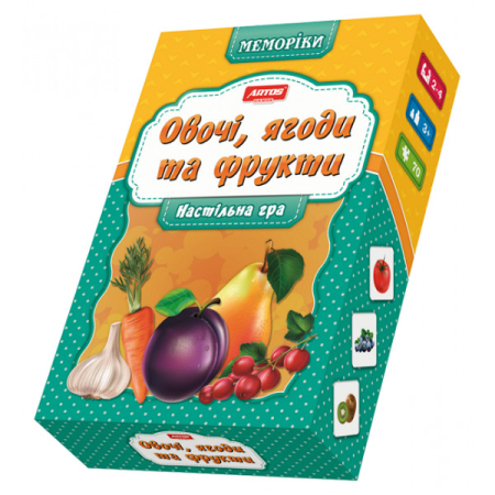 Настільна гра Artos Games Овочі, фрукти і ягоди 4820130620659