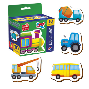Гра розвиваюча магнітна Vladi Toys Транспорт VT3106-35 10 деталей