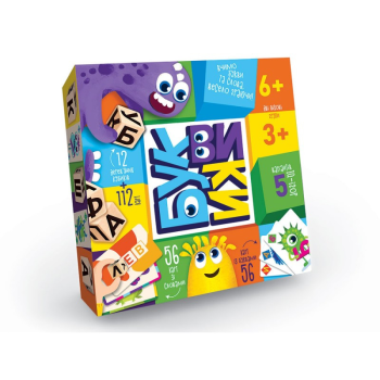 Настільна гра Danko Toys Буквики G-BU-01U