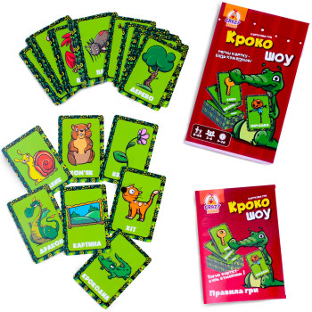 Настільна гра Vladi Toys Крокошоу VT8077-02 50 карток