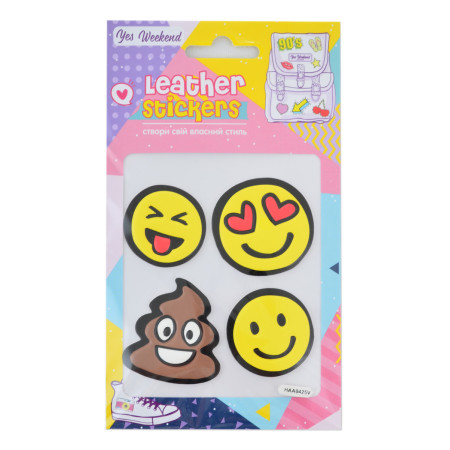 Набір наклейок YES Leather stikers Smile 531628 Набір наклейок YES Leather stikers Smile 531628