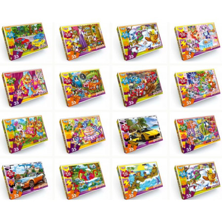 Пазли Danko Toys C35-12-01-02-03-04-16 35 деталей