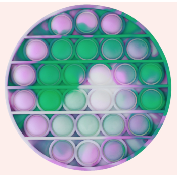 Антистрес іграшка Pop It Зелене коло пухирця 5089