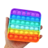 Антистрес іграшка Pop It Квадрат пиріг веселка 5014