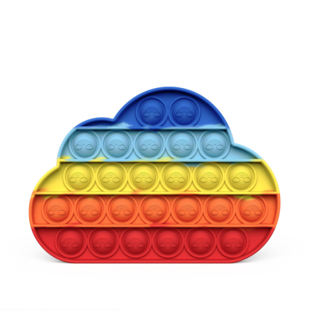 Антистрес іграшка Pop It Хмарка пухирка веселка 5151
