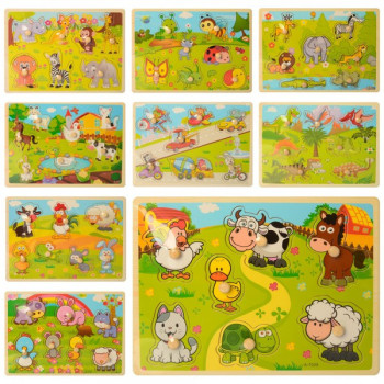 Дерев'яна іграшка Рамка-вкладиш ББ MD-2196