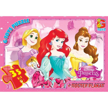 Пазли G-Toys Принцеси Дісней PD90 35 деталей