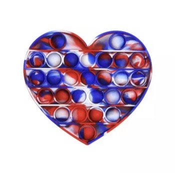 Антистрес іграшка Pop It Серце пухирця 5007