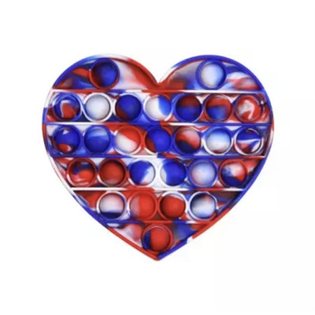 Антистрес іграшка Pop It Серце пухирця 5007