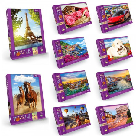 Пазли Danko Toys C2000-01-01-02-03-04-10 2000 деталей