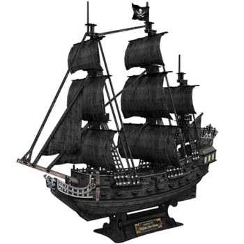 Пазл 3D Корабель Чорної Бороди Помста Королеви Анни T4018h 308 деталей