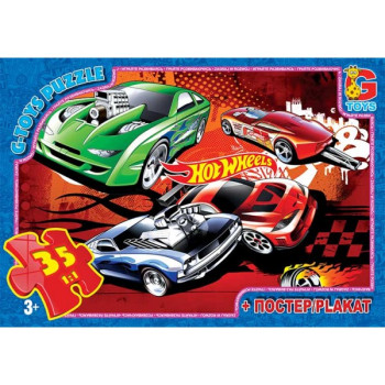 Пазли G-Toys Hot Wheels FW770 35 деталей