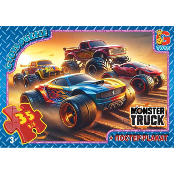 Пазли G-Toys Монстер траки MT182 35 деталей