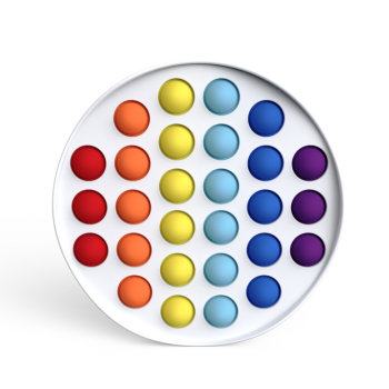 Антистрес іграшка Pop It Біле коло пухирця 5116