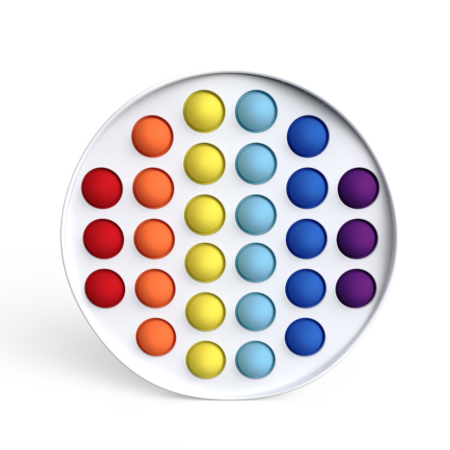 Антистрес іграшка Pop It Біле коло пухирця 5116