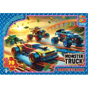 Пазли G-Toys Монстер траки MT184 70 деталей