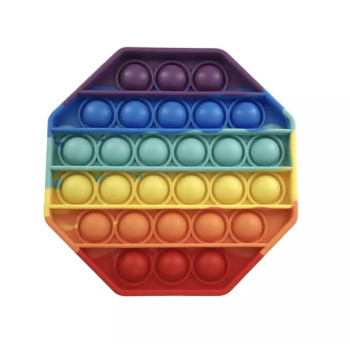 Антистрес іграшка Pop It Кутник пухирець веселка 5012