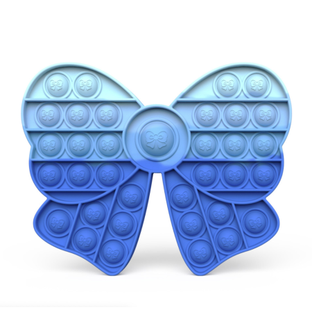 Антистрес іграшка Pop It Синій бант пухирець 5081