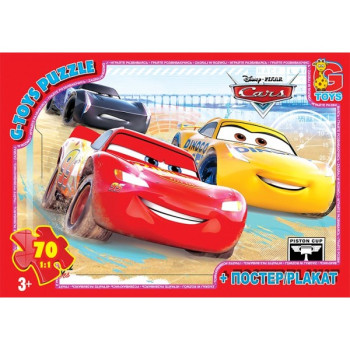 Пазли G-Toys Тачки Z10190 70 деталей