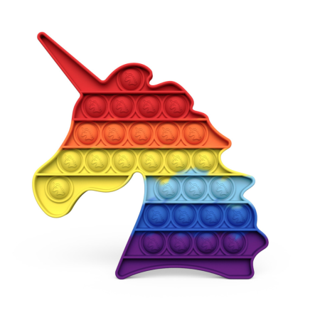 Антистрес іграшка Pop It Єдиноріжка веселка пухирця 5064