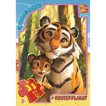 Пазли G-Toys Звірята з усього світу AG01 35 деталей