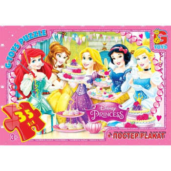 Пазли G-Toys Принцеси Дісней PD89 35 деталей