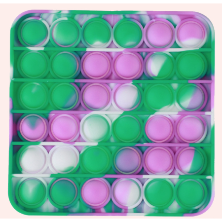 Антистрес іграшка Pop It Зелений квадрат пухирець 5090