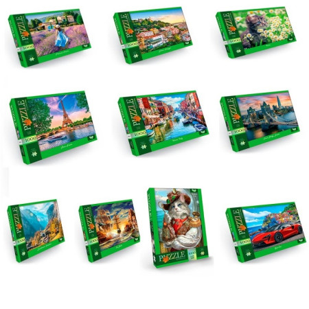 Пазли Danko Toys C1000-12-01-02-03-04-10 1000 деталей