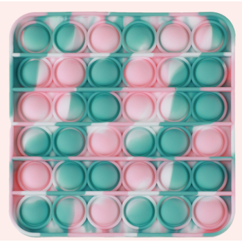 Антистрес іграшка Pop It Бірюзовий квадрат пухирець 5118