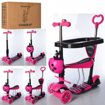 Самокат I-Trike Maxi JR3-027-P 67-76 см рожевий