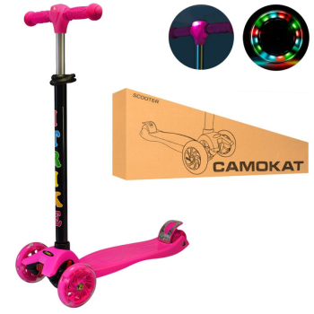 Самокат I-Trike Maxi JR3-003-P-L 75-84 см рожевий