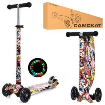 Самокат I-Trike Maxi JR3-055-WP17 75-84 см рожевий