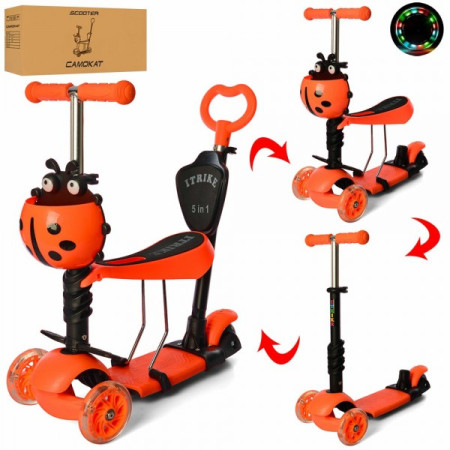 Самокат I-Trike Maxi JR3-068-OR 63-72 см помаранчевий
