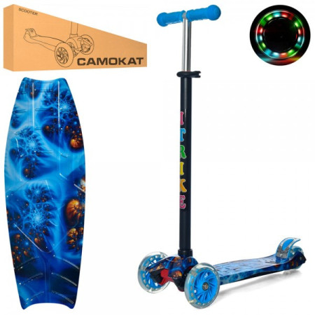 Самокат I-Trike Maxi JR3-055-1-WP13 79-88 см індиго