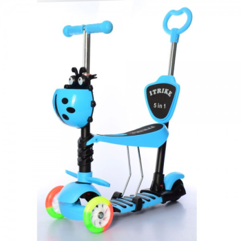 Самокат I-Trike 5в1 Maxi JR3-026-C-BL блакитний