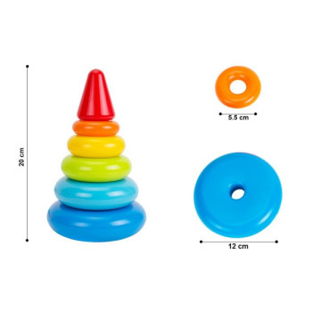 Іграшка Технок Пірамідка T-6863 20 см