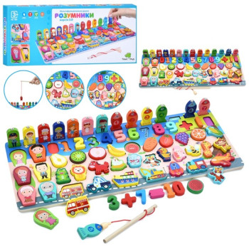 Дерев'яна іграшка TREE TOYS Багатофункціональна дошка MD 1980