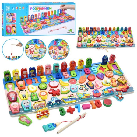 Дерев'яна іграшка TREE TOYS Багатофункціональна дошка MD 1980