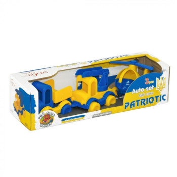 Набір машинок Tigres Kid cars Patriotic 39996 3 предмети