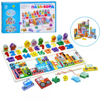 Дерев'яна іграшка Tree Toys Багатофункціональна дошка MD-1981