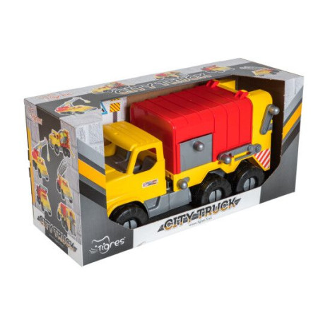 Машинка ігрова Tigres Middle truck Сміттєвоз 39369 44 см зелений Машинка ігрова Tigres Middle truck Сміттєвоз 39369 44 см зелений