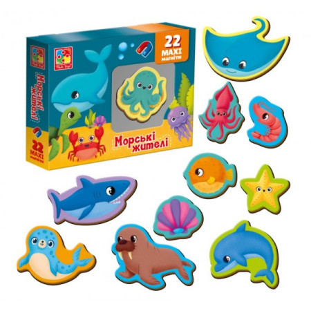 Гра магнітна Vladi Toys Морські жителі VT3106-27 22 предмета